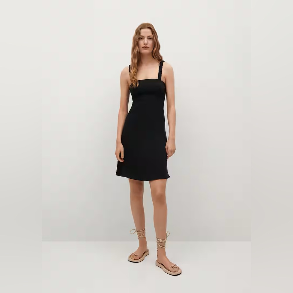 Mango Cut-out back dress